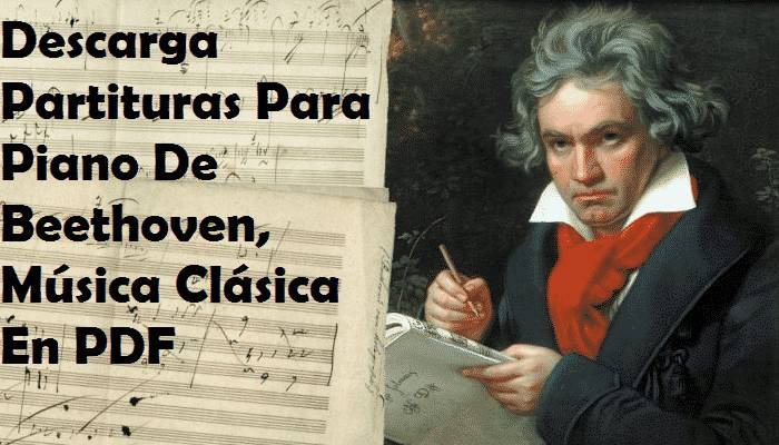 Descargar Partituras Para Piano De Beethoven, Música Clásica En PDF